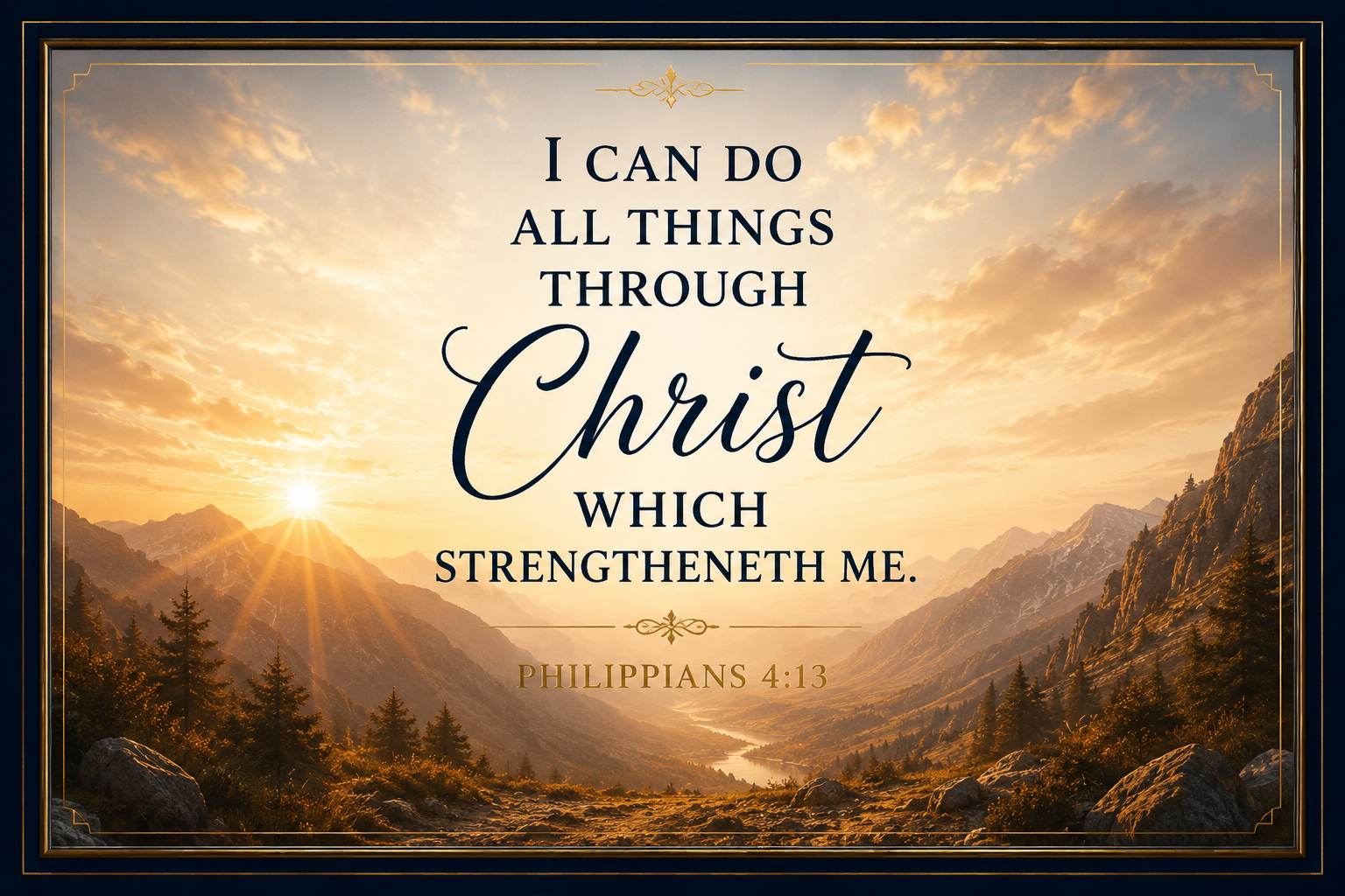 Philippians 4:13 Scripture wall art